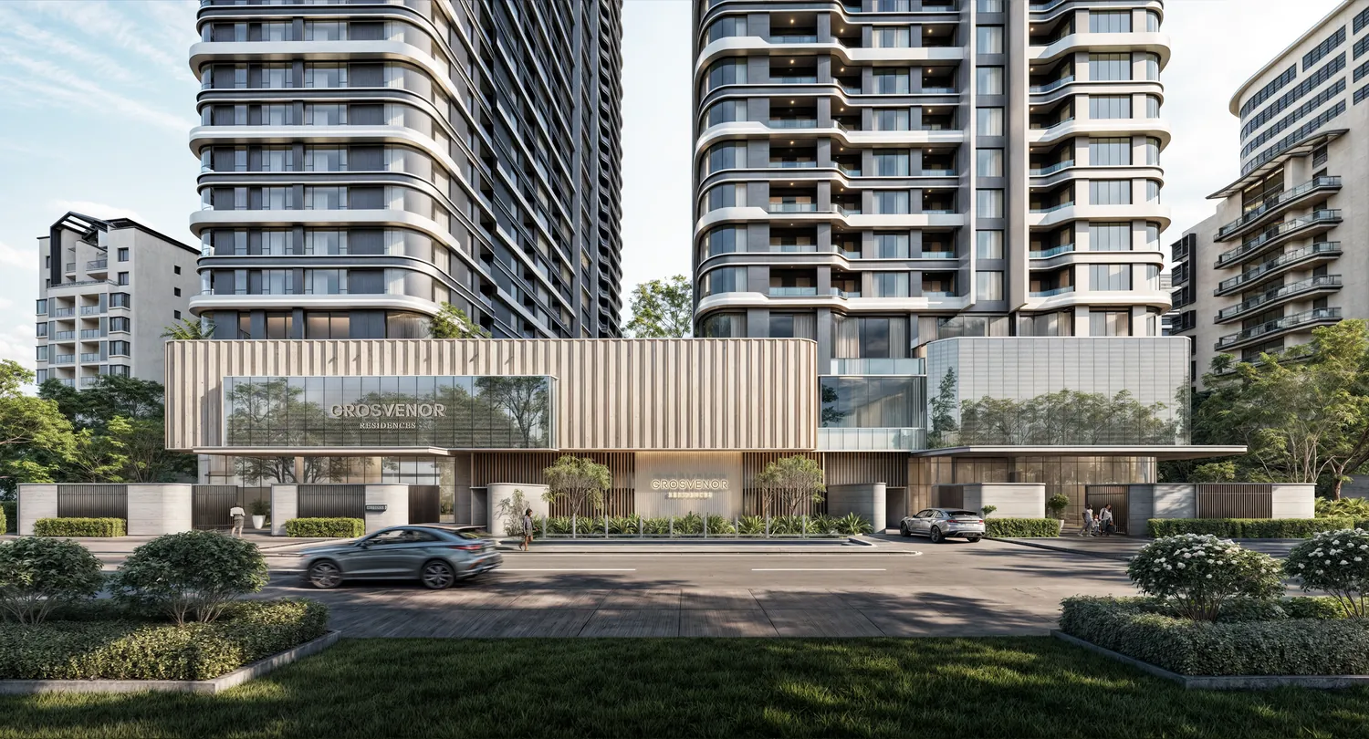Grosvenor Residences exterior by day