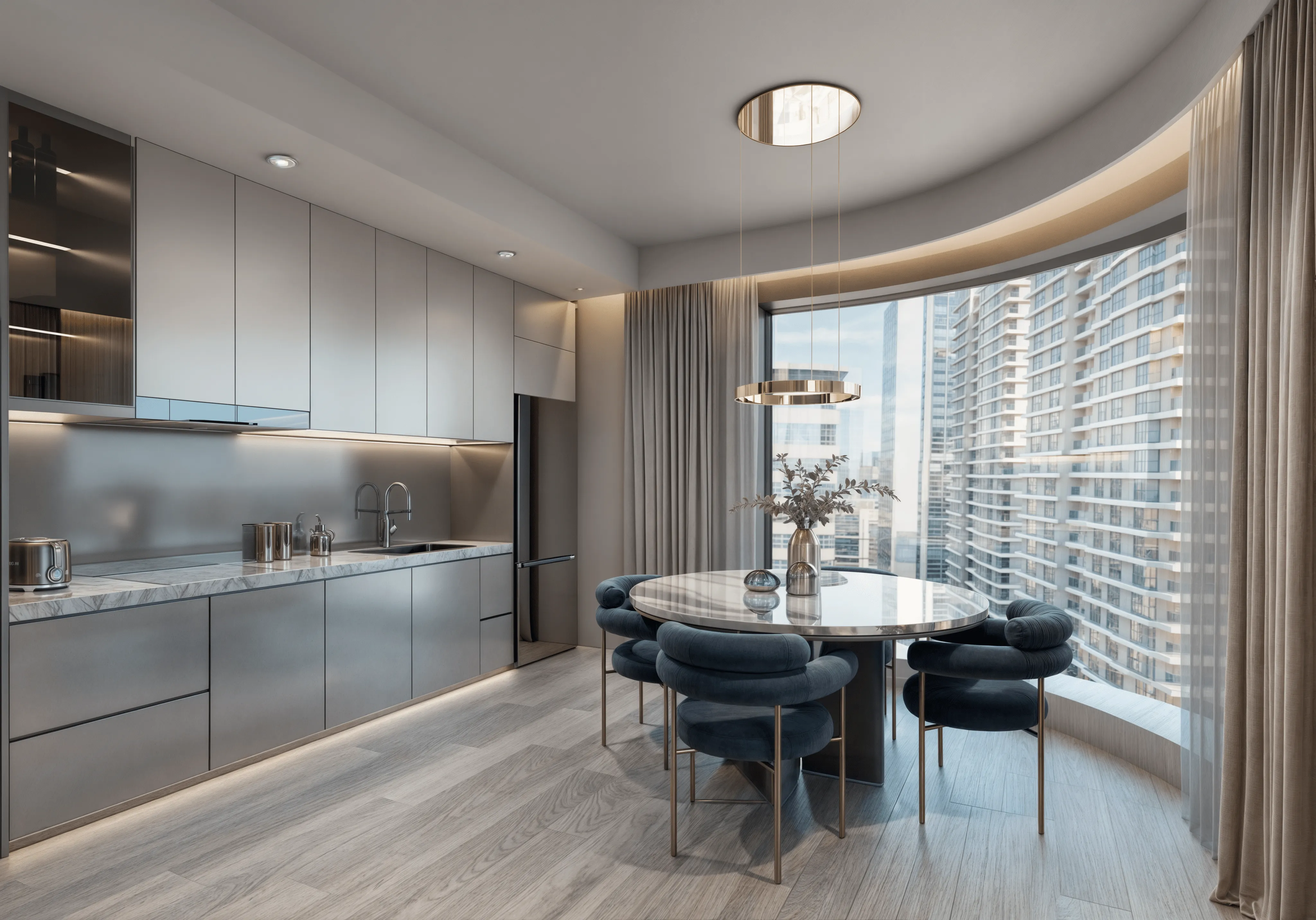 Grosvenor apartment kitchen